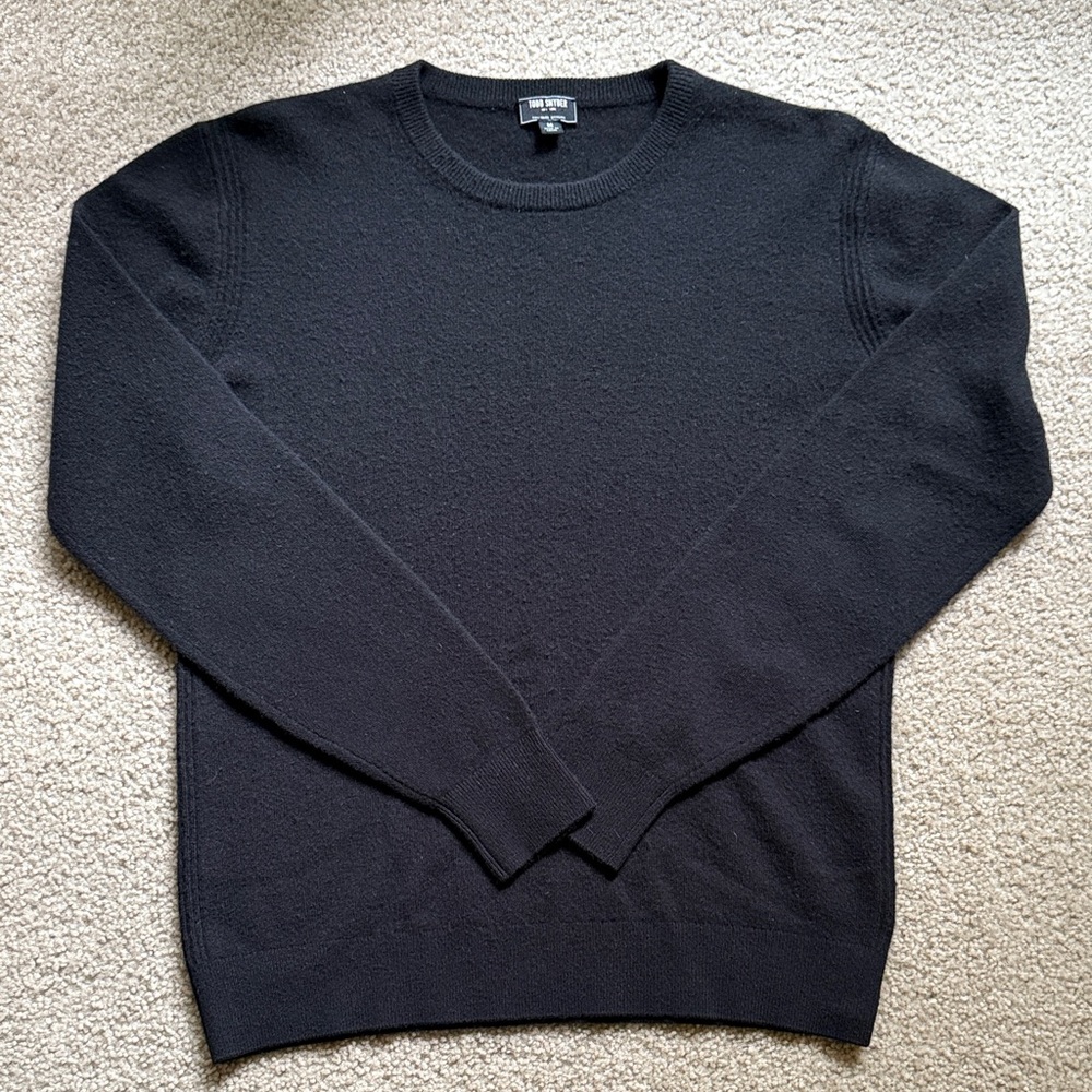 Todd Snyder Mens Black Cashmere Sweater - Medium